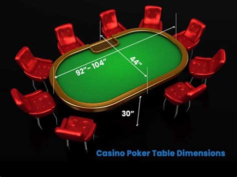 Mesa de poker casino dimensões